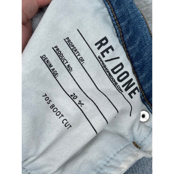 RE/DONE 70s High Rise Bootcut Jeans size 28 - Picture 10 of 12